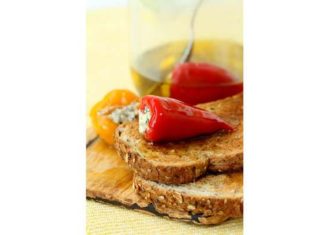 Міні-перчики з сирною начинкою.