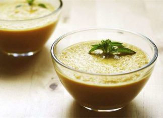 Пісний гороховий суп-пюре.