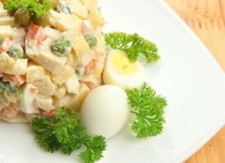 Рецепт салату олів’є класичний з ковбасою