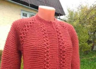 Тепла домашня кофта для внучки.