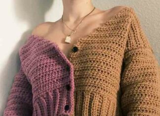 Простий кардиган гачком. Майстер-клас для початківців