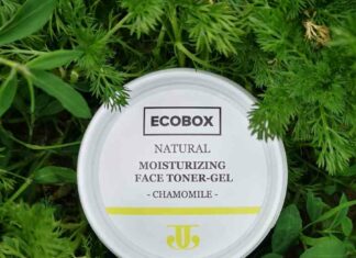 Дуже цікавий тонік в гелевому форматі від ecobox-natural moisturizing face toner-gel chamomile