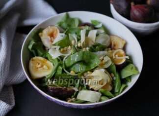 Салат зі шпинату з інжиром