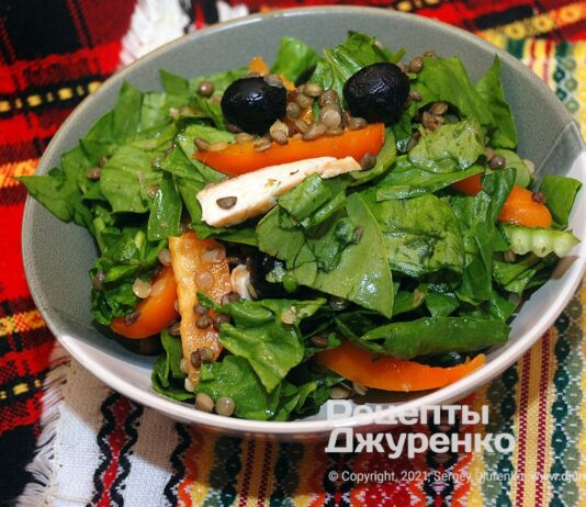 Салат зі шпинатом