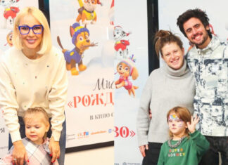 Кудрявцева з донькою, шмикова в оточенні сина і коханого та інші на прем’єрі „щенячий патруль: місія “різдво“»