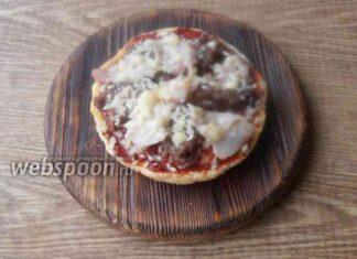 Швидка піца на кето хлібі