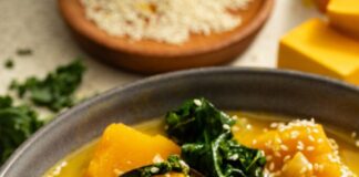 Kabocha-kikkererwtenmisosoep: een comfortmaaltijd van 30 minuten